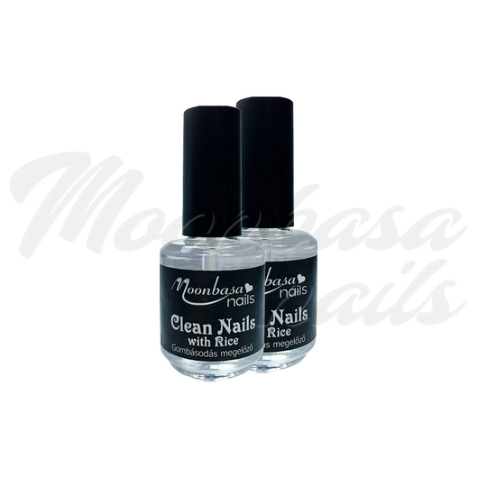 Moonbasanails Clean Nails cu extract de orez - lichid antifungic 2x14ml