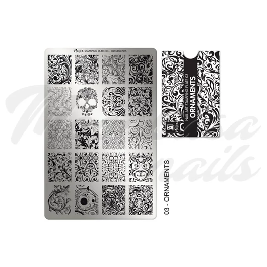 Placă de imprimare Moyra 03 Ornamente