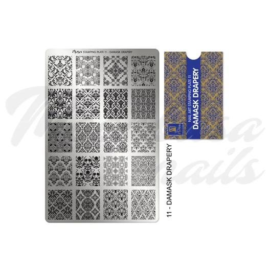 Placă de imprimare Moyra 11 Draperie Damasc