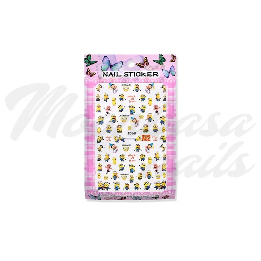 Autocolant unghie  F068 Minyons # 2