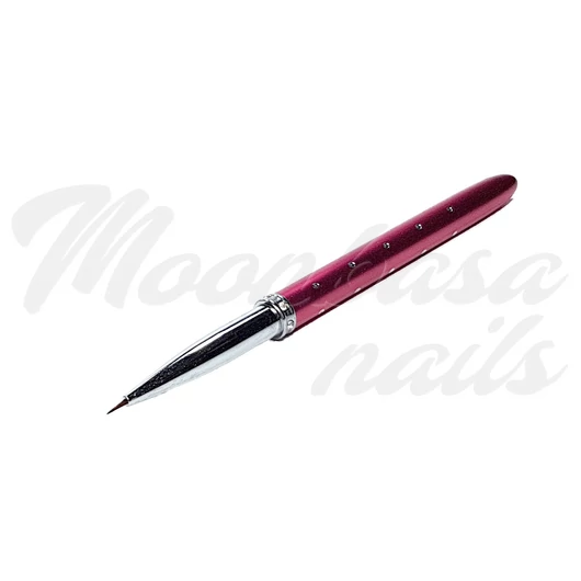 Pensula pt. decorare cu strasuri Perie de modelare subțire D007-000 roz