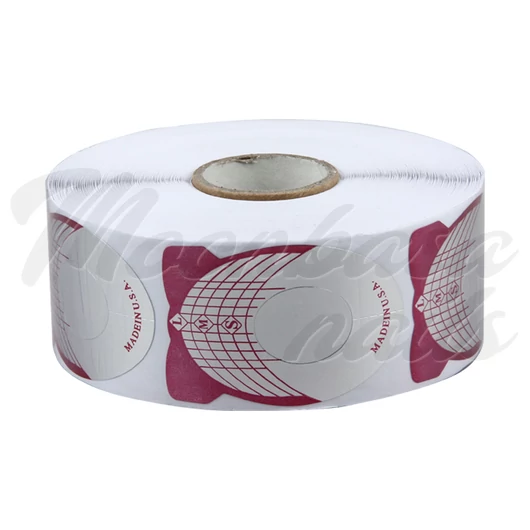 Sablon unghii false 500 db #001 Burgundia și Argintul
