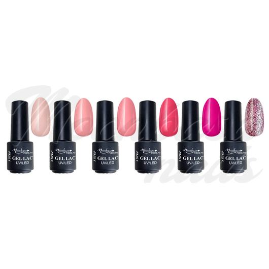Set Gel lac Pink Energy